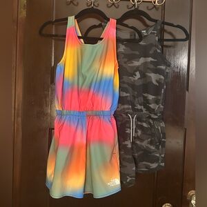North Face/Athleta girls romper bundle